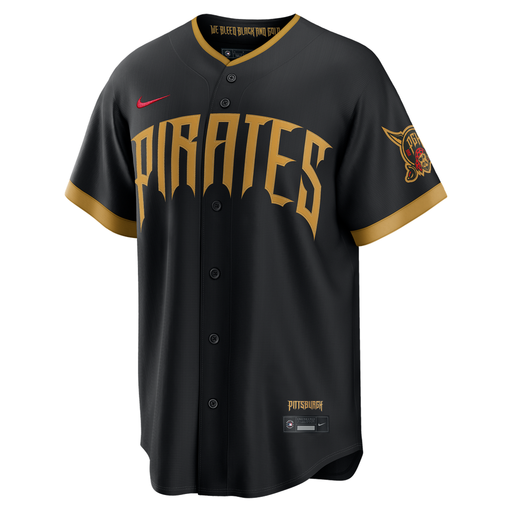 Oneil Cruz Pittsburgh Pirates Nike 2026 City Connect Stadium Jersey - Black