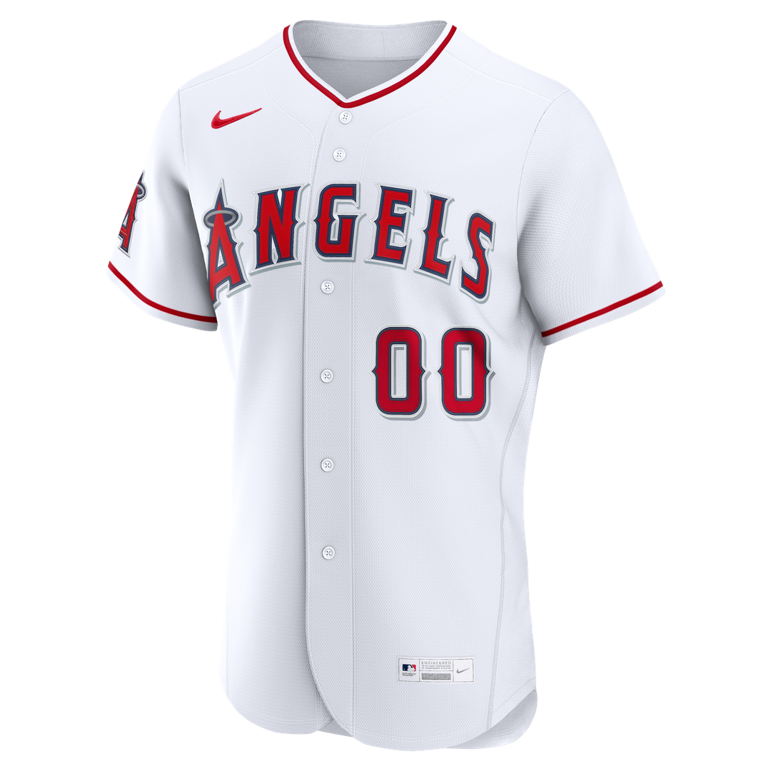 Los Angeles Angels Nike Home Authentic Custom Jersey - White
