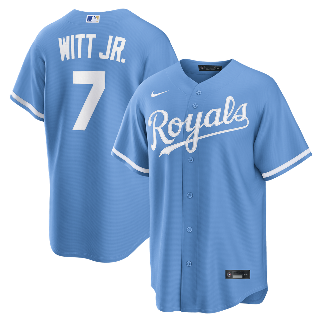 Bobby Witt Jr. Kansas City Royals Nike Alternate Replica Jersey - Light Blue