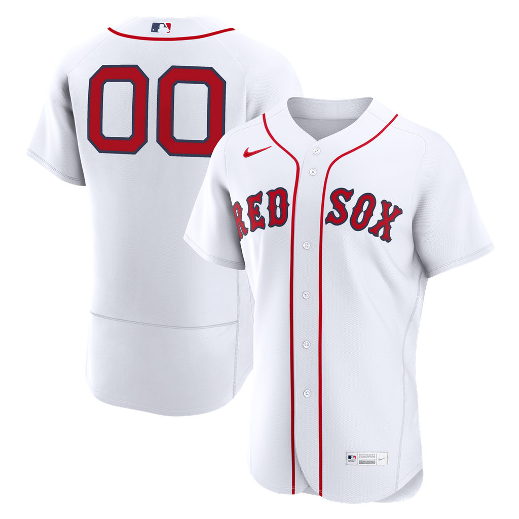 Boston Red Sox Nike Home Authentic Custom Jersey - White