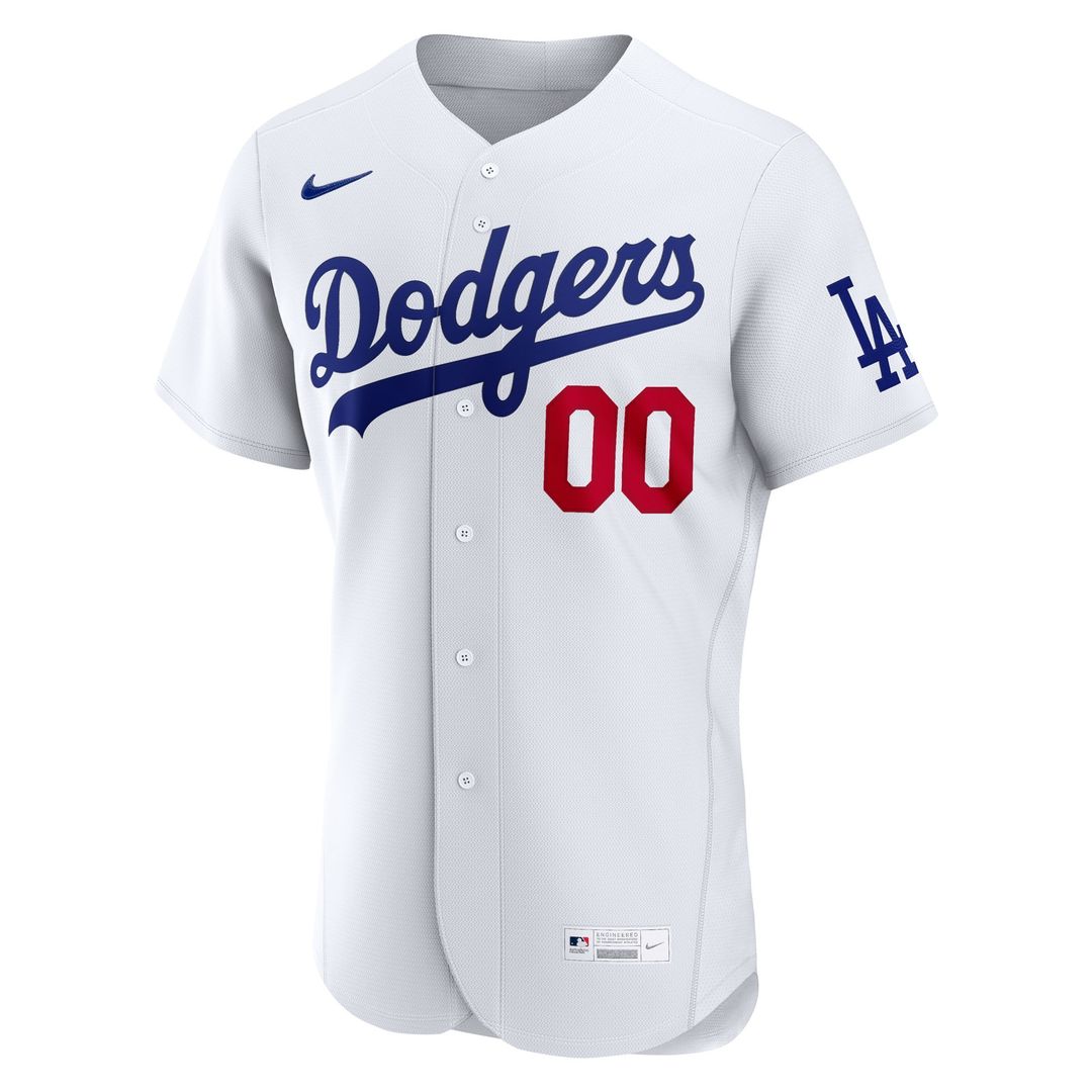 Los Angeles Dodgers Nike Home Authentic Custom Jersey - White