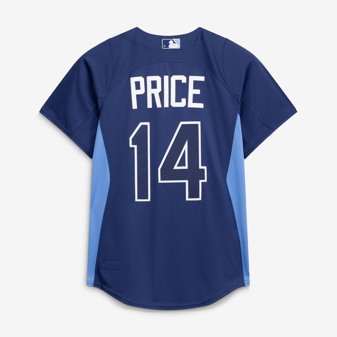 David Price Tampa Bay Rays Mitchell & Ness Authentic Batting Practice Jersey - Blue