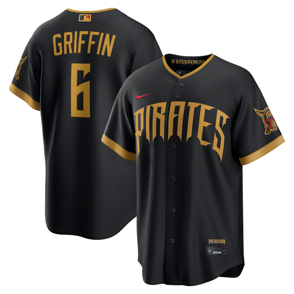 Konnor Griffin Pittsburgh Pirates Nike 2026 City Connect Stadium Jersey - Black
