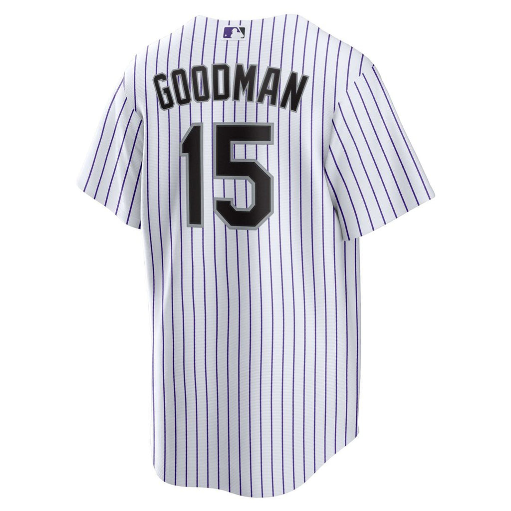 Hunter Goodman Colorado Rockies Nike  Youth Home Replica Jersey - White