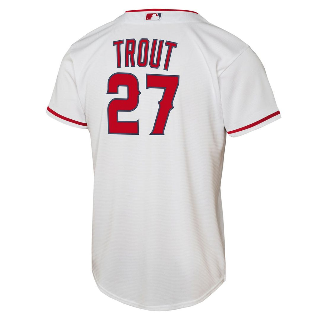 Mike Trout Los Angeles Angels Nike Youth Home Replica Player Jersey - White