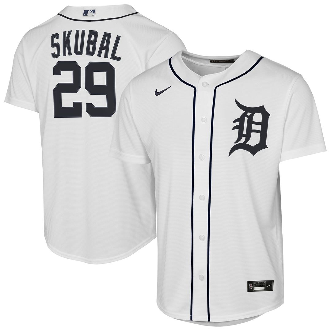 Tarik Skubal Detroit Tigers Nike Youth Home Replica Player Jersey - White