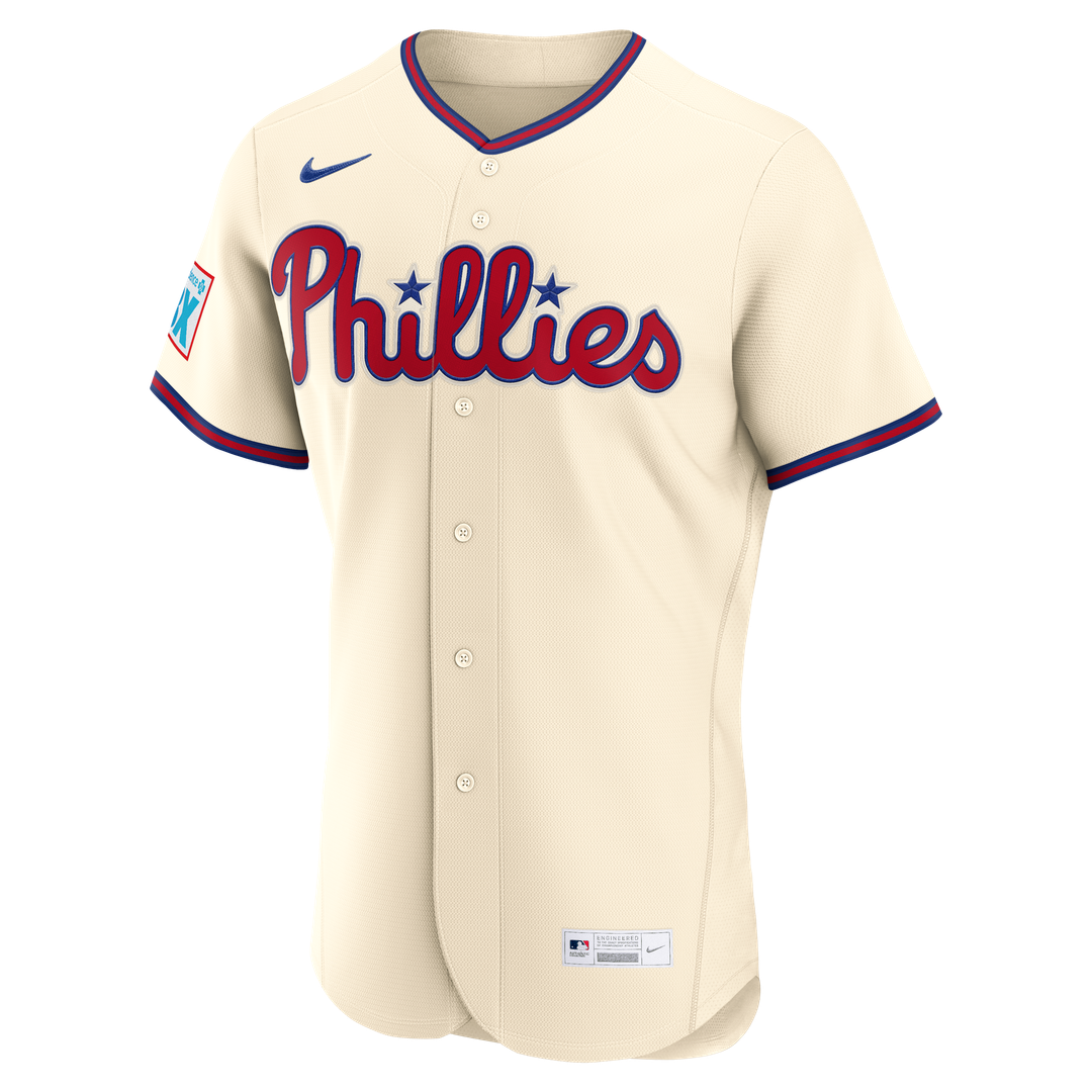 Bryce Harper Philadelphia Phillies Nike Alternate Authentic Sponsor Patch Jersey - Light Blue