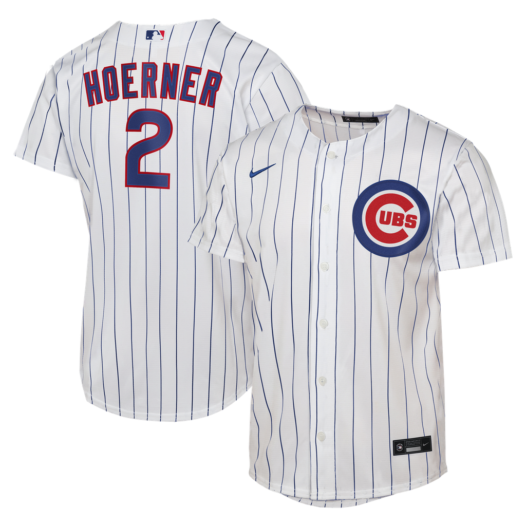 Nico Hoerner Chicago Cubs Nike Youth Home Replica Jersey - White