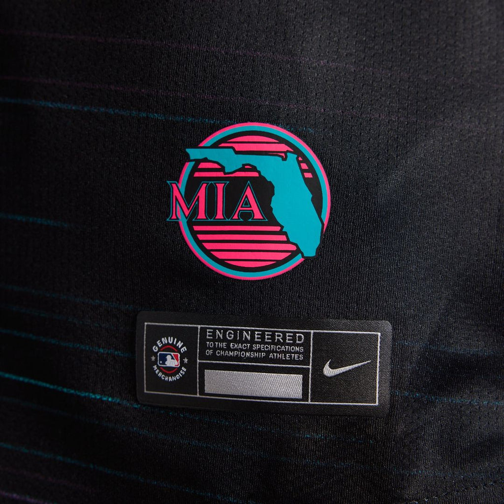 Miami Marlins Nike Women's 2025 City Connect Limited Jersey - Black
