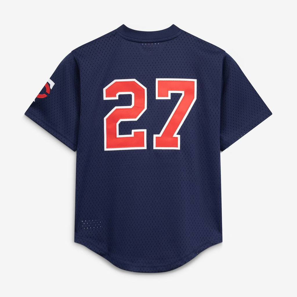 David Ortiz Minnesota Twins Mitchell & Ness Youth Cooperstown Collection Mesh Batting Practice Jersey - Navy