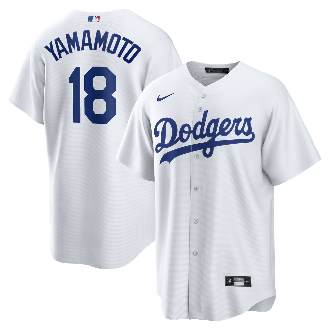Yoshinobu Yamamoto Los Angeles Dodgers Nike Home Replica Jersey - White