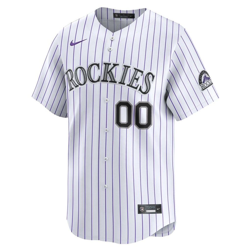 Colorado Rockies Nike Youth Home Custom Limited Jersey - White