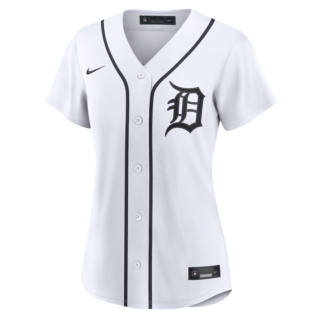 Detroit Tigers Nike Women's Home Replica Custom Jersey - White