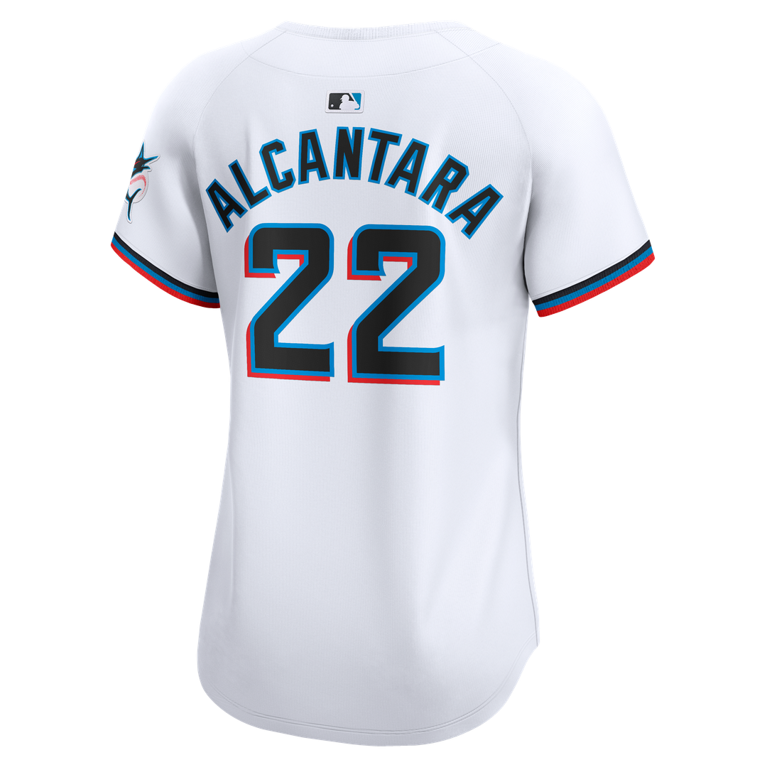 Sandy Alcantara Miami Marlins Nike Women's Home Limited Player Jersey – White