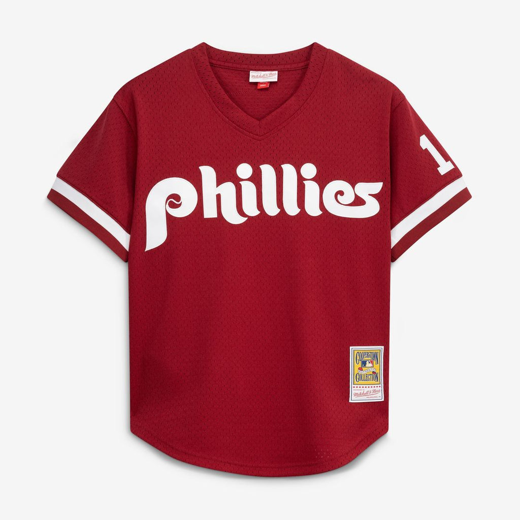 Darren Daulton Philadelphia Phillies Mitchell & Ness Authentic Batting Practice Jersey - Scarlet