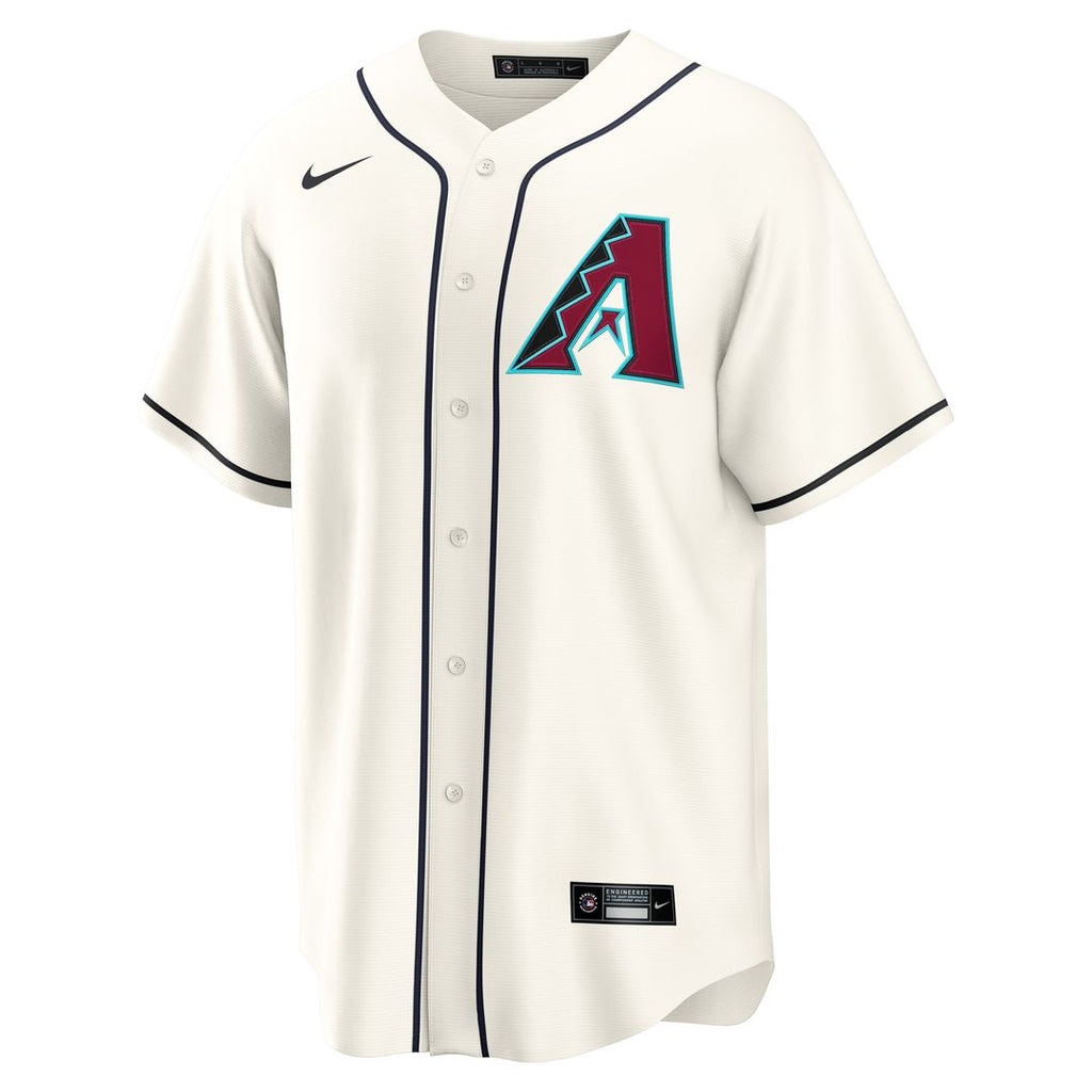 Arizona Diamondbacks Nike Home Custom Replica Jersey - Cream
