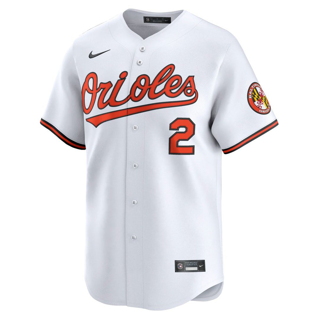 Gunnar Henderson Baltimore Orioles Nike Home Limited Player Jersey - White