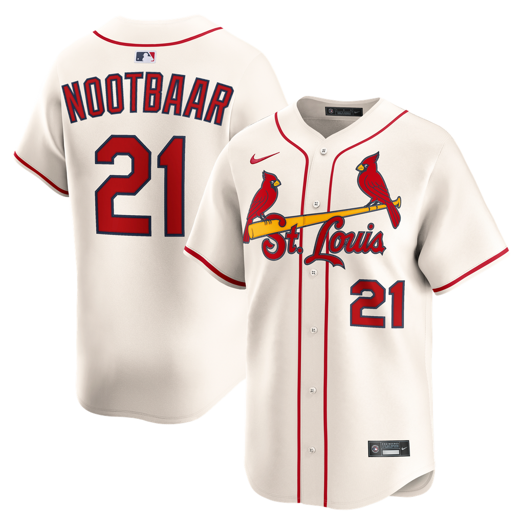 Lars Nootbaar St. Louis Cardinals Nike Alternate 2 Limited Jersey - Cream