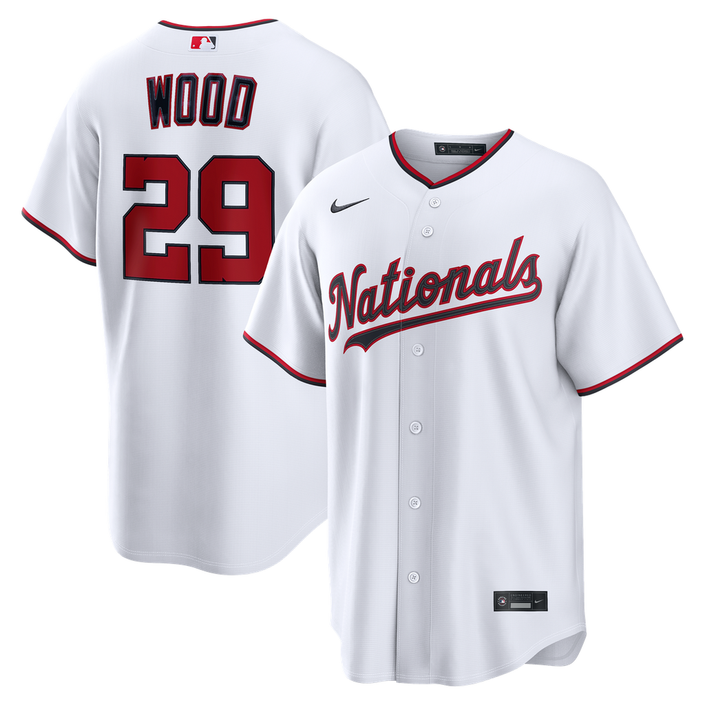 James Wood Washington Nationals Nike Home Replica Jersey - White